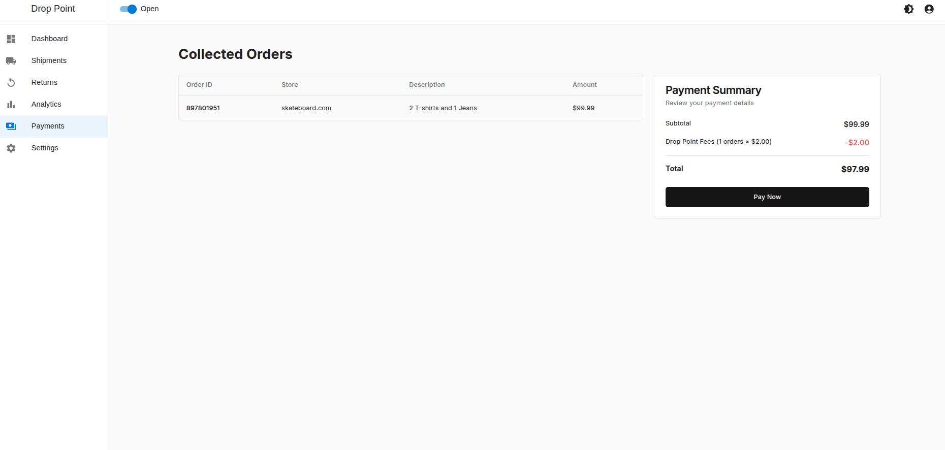 Collected Orders